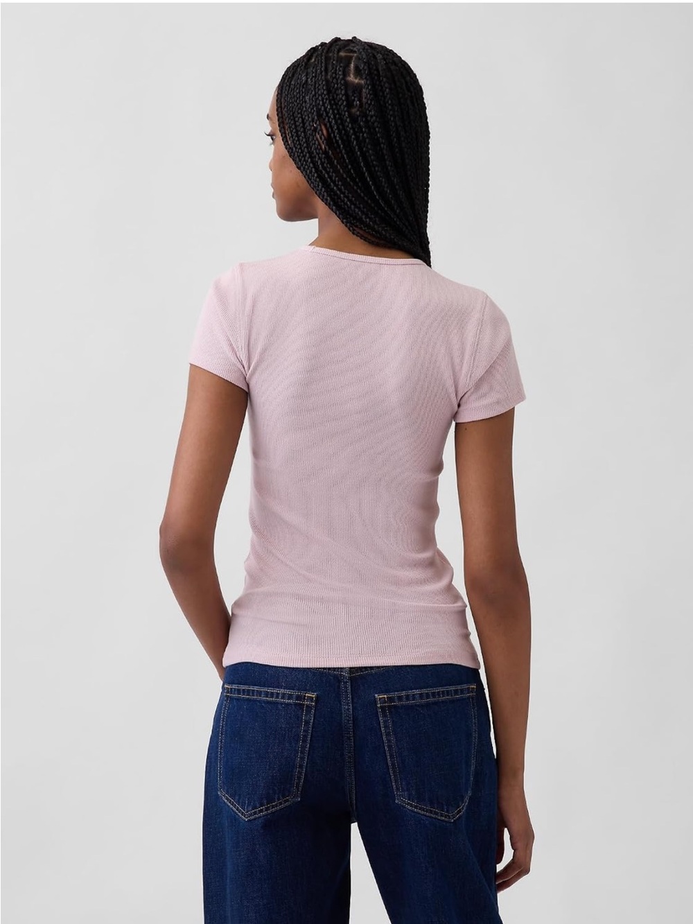 GAP Ribbed Short Sleeve Tee - Picture 4 of 4